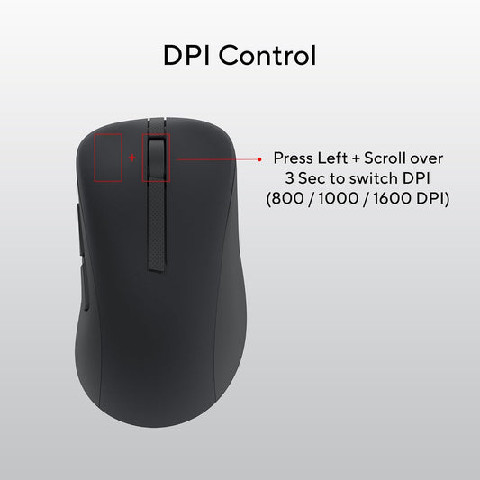 ASUS MD102 Wireless Mouse, RF 2.4GHz, Bluetooth