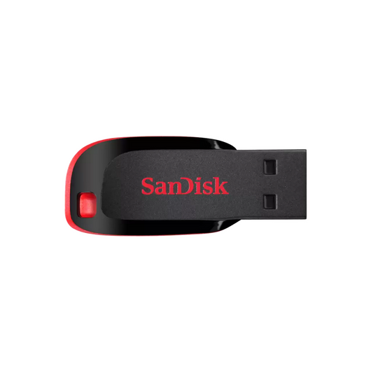 SanDisk Cruzer Blade USB Flash Drive - 128GB (Red), 5 Year Warranty