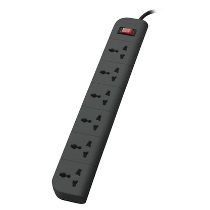 Belkin SURGE PROTECTOR 6-Outlet Extention Board, 2 Metre Cord, Grey, Lifetime Warranty 5 Year