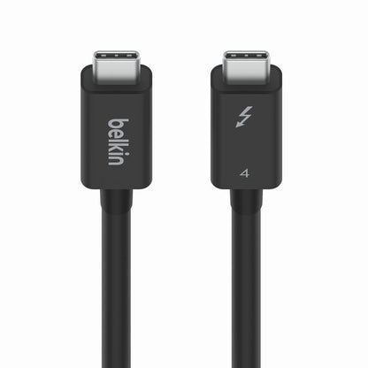 Belkin CONNECT Thunderbolt 4 Cable, 100W - USB 40Gbps, 1 Metre, Black, 2 Year Warranty