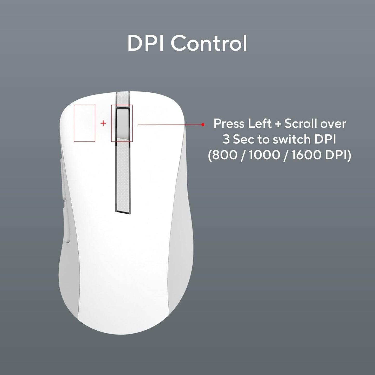 ASUS MD102 Wireless Mouse, RF 2.4GHz,  Bluetooth