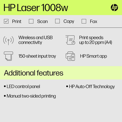 HP Laser 1008w Printer