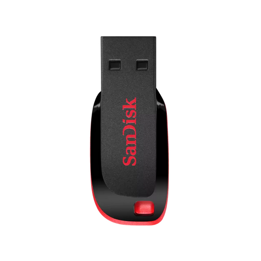 SanDisk Cruzer Blade USB Flash Drive - 128GB (Red), 5 Year Warranty