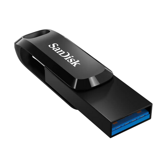 SanDisk Ultra Dual Drive Go 256GB, USB Type-C™, Black, 400 MB/s R, 5 Year Warranty