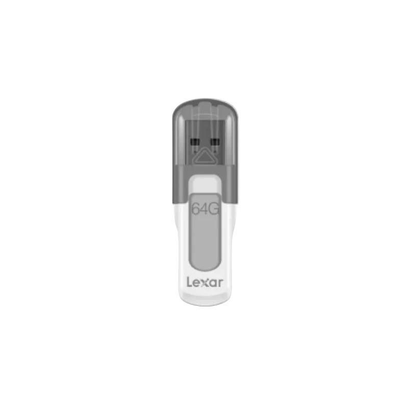 Lexar JUMPDRIVE V100  64GB, USB 3.0, 100 MB/s, Securely Encrypt Files, Grey, 2 Year Warranty