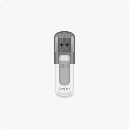 Lexar JUMPDRIVE V100 32GB, USB 3.2 Gen 1, 100 MB/s, AES-256, Grey, 2 Year Warranty