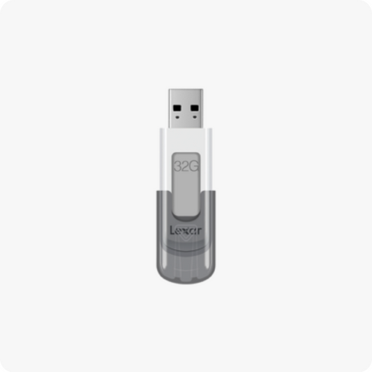 Lexar JUMPDRIVE V100 32GB, USB 3.2 Gen 1, 100 MB/s, AES-256, Grey, 2 Year Warranty