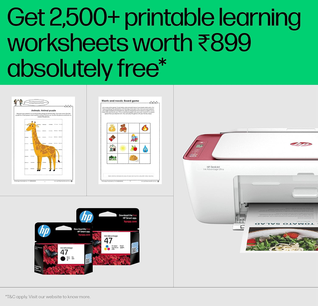 HP Deskjet Ink Advantage Ultra 4929 All in One Wi-Fi Inkjet Printer, Rose Wood