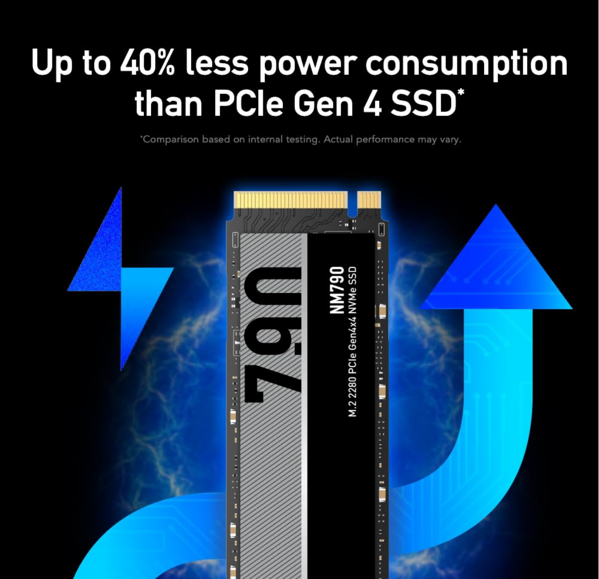 Lexar NM790 SSD 1TB | 7400 MB/s | PCIe Gen4 NVMe M.2 2280 | 5 Years Warranty