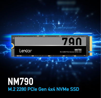 Lexar NM790 SSD 1TB | 7400 MB/s | PCIe Gen4 NVMe M.2 2280 | 5 Years Warranty