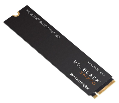 WD BLACK SN770 1TB PCIe Gen4 NVMe M.2 SSD 5150MB/s